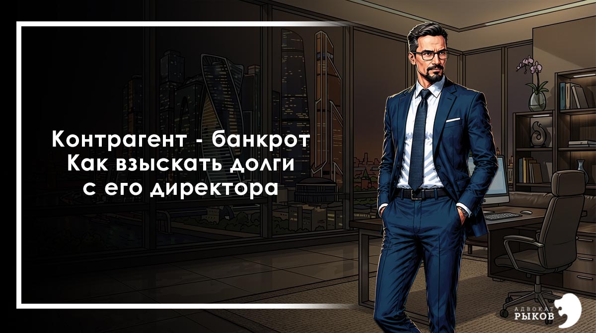 Контрагент - банкрот. Как взыскать долги с его директора