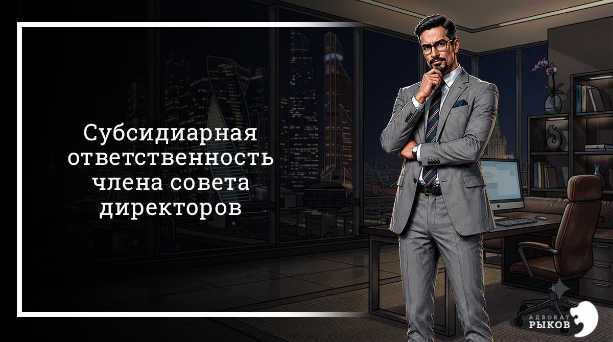 Субсидиарная ответственность члена совета директоров