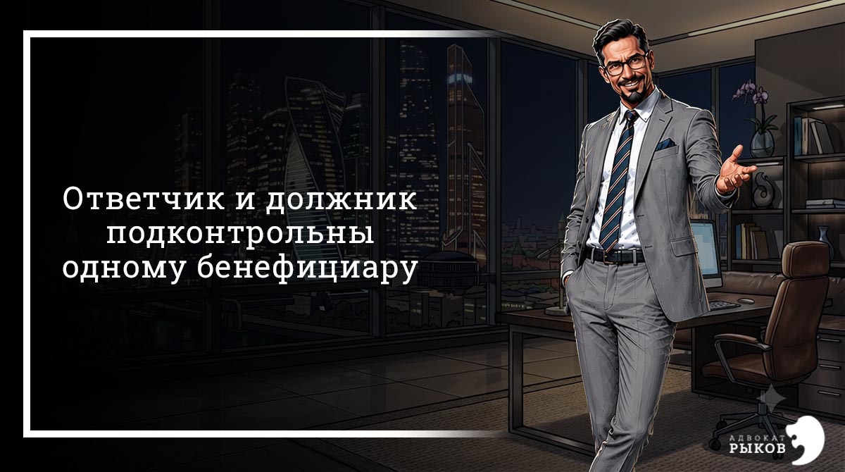 Ответчик и должник подконтрольны одному бенефициару