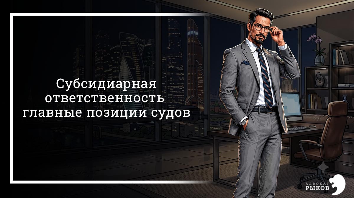 Субсидиарная ответственность: главные позиции судов
