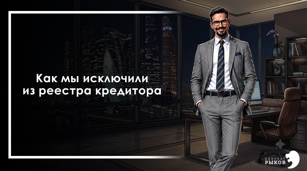 Как мы исключили из реестра кредитора