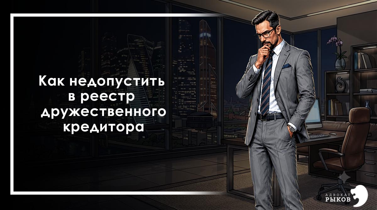 Как недопустить в реестр дружественного кредитора?