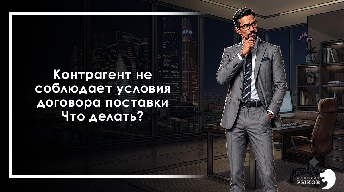 Контрагент не соблюдает условия договора поставки. Что делать?
