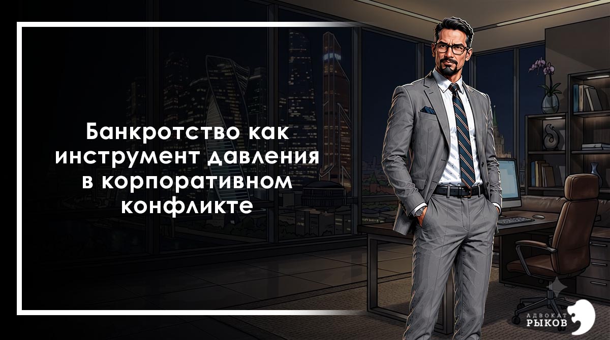 Банкротство как инструмент давления в корпоративном конфликте