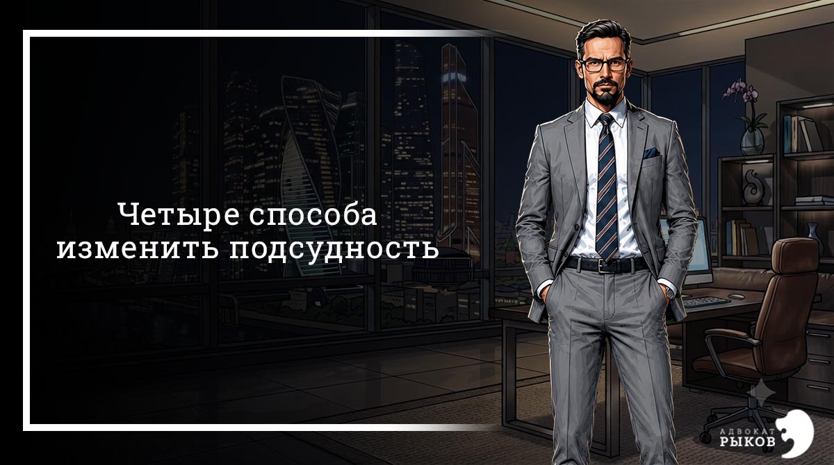 Четыре способа изменить подсудность
