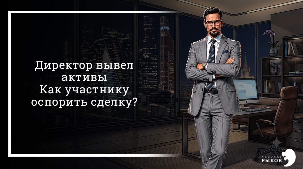 Директор вывел активы. Как участнику оспорить сделку?