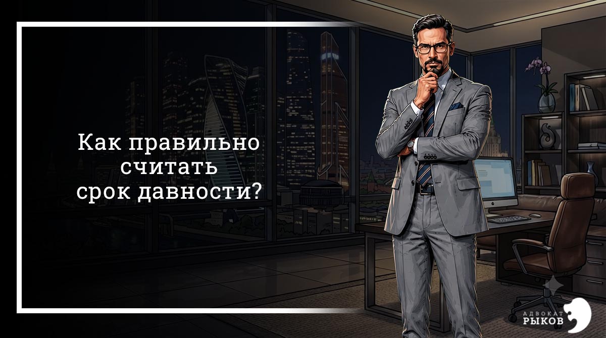 Как правильно считать срок давности?