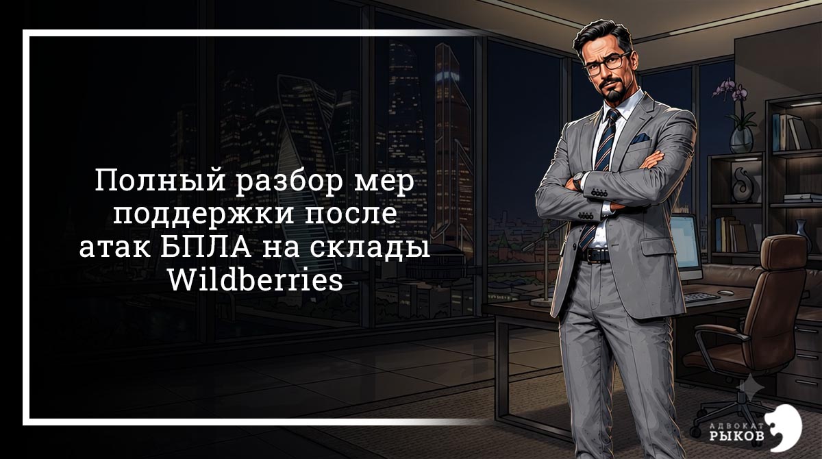 Полный разбор мер поддержки после атак БПЛА на склады Wildberries