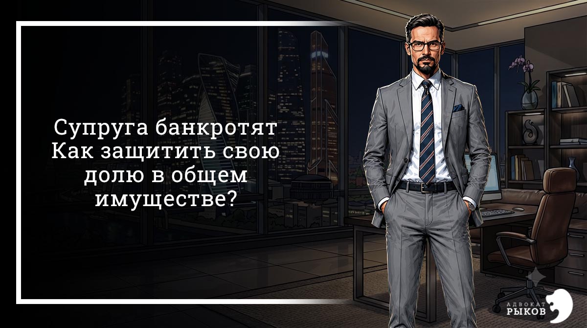 Супруга банкротят. Как защитить свою долю в общем имуществе?
