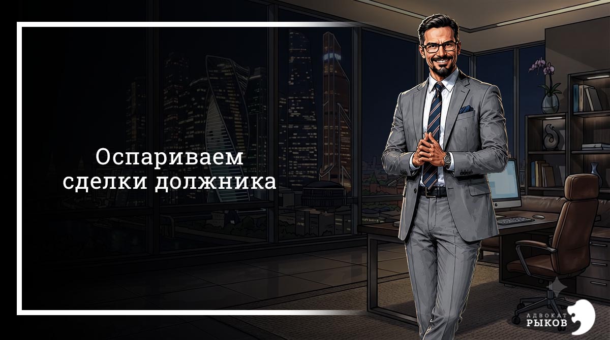 Оспариваем сделки должника
