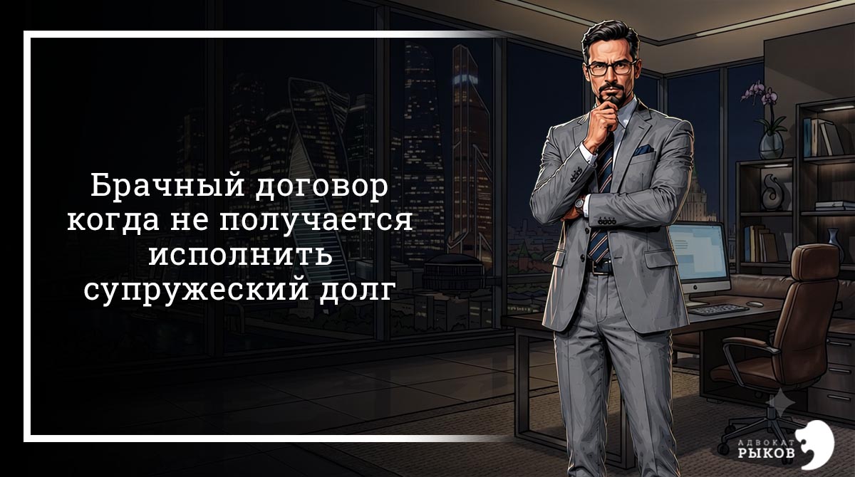 Брачный договор: когда не получается исполнить супружеский долг?