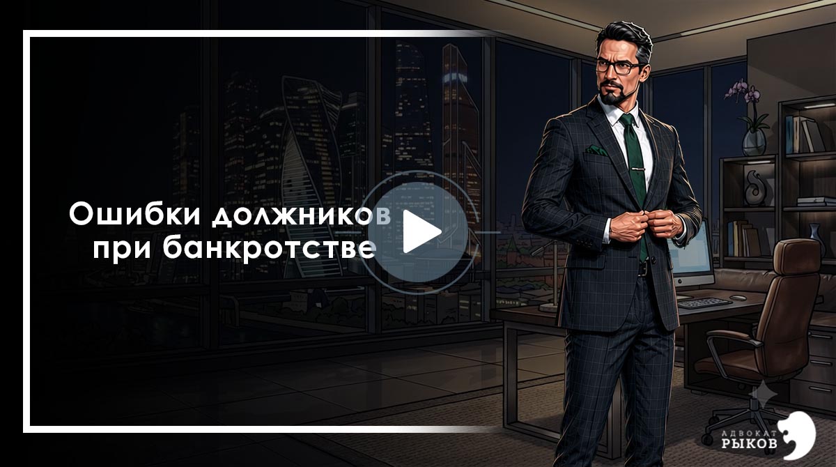 Ошибки должников при банкротстве